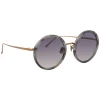 Linda Farrow - Tracy Round Sunglasses in Grey Marble - LFL239C50SUN - Eyewear - Avvenice