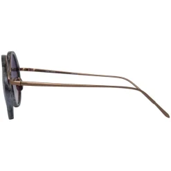 Linda Farrow - Tracy Round Sunglasses in Grey Marble - LFL239C50SUN - Eyewear - Avvenice