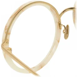 Linda Farrow - Tracy Round Optical Glasses in Quartz - LFL239C55OPT - Eyewear - Avvenice