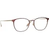 Linda Farrow - Xate Rectangular Optical Glasses in Brown - LFL1235C3OPT - Eyewear - Avvenice