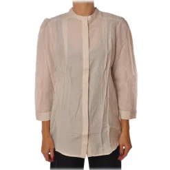 Liu Jo - Core Neck Shirt - Beige - Shirts - Made in Italy - Luxury Exclusive Collection - Avvenice^ Shirts