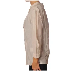 Liu Jo - Core Neck Shirt - Beige - Shirts - Made in Italy - Luxury Exclusive Collection - Avvenice^ Shirts