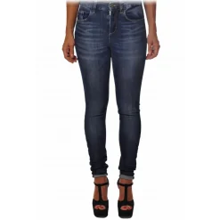 Liu Jo - Stretch Skinny Medium Waist Jeans - Blue - Trousers - Made in Italy - Luxury Exclusive Collection - Avvenice^ Trousers