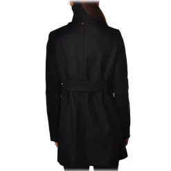 Liu Jo - Wool Double-Breasted Coat - Black - Jacket - Made in Italy - Luxury Exclusive Collection - Avvenice^ Jackets