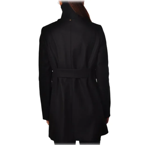 Liu Jo - Wool Double-Breasted Coat - Black - Jacket - Made in Italy - Luxury Exclusive Collection - Avvenice^ Jackets