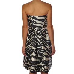 Liu Jo - Zebra Strapless Dress - White Black - Dress - Made in Italy - Luxury Exclusive Collection - Avvenice