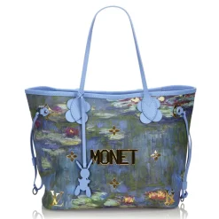 Louis Vuitton Vintage - 2017 Masters Collection Neverfull MM Monet Bag - Blue - Leather Handbag - Luxury High Quality - Avvenice^ Vintage Bags