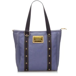 Louis Vuitton Vintage - Antigua Cabas MM Bag - Blue - Fabric and Canvas Handbag - Luxury High Quality - Avvenice^ Vintage Bags