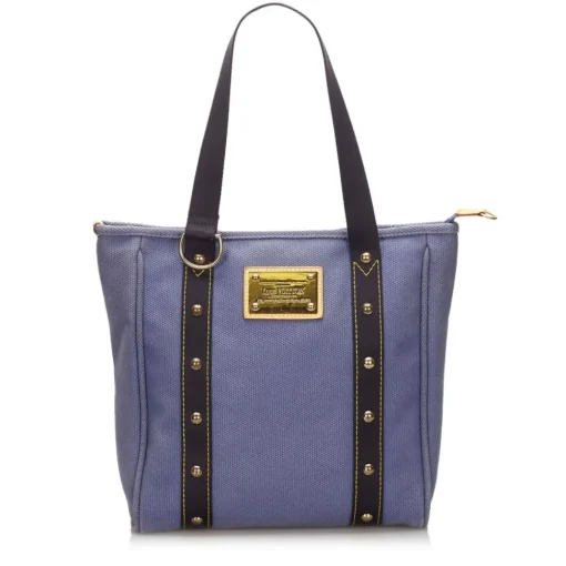 Louis Vuitton Vintage - Antigua Cabas MM Bag - Blue - Fabric and Canvas Handbag - Luxury High Quality - Avvenice^ Vintage Bags
