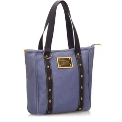 Louis Vuitton Vintage - Antigua Cabas MM Bag - Blue - Fabric and Canvas Handbag - Luxury High Quality - Avvenice^ Vintage Bags