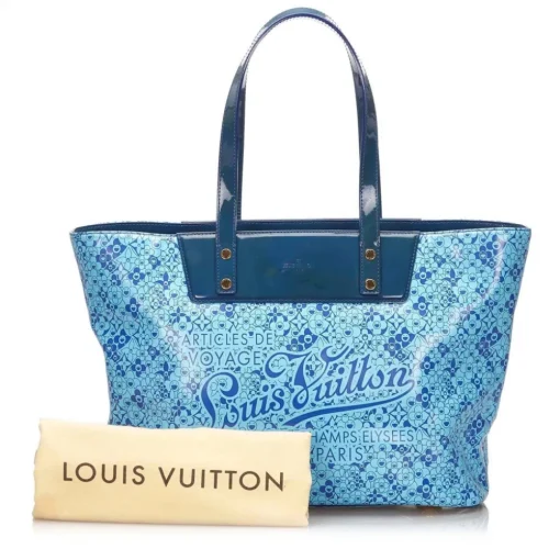 Louis Vuitton Vintage - Cosmic Blossom PM Bag - Blue - PVC and Leather Handbag - Luxury High Quality - Avvenice