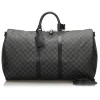 Louis Vuitton Vintage - Damier Graphite Keepall Bandouliere 55 Bag - Black Gray - Leather Handbag - Luxury High Quality - Avvenice