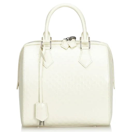 Louis Vuitton Vintage - Damier Facette Speedy Cube PM Bag - White - Damier Leather Handbag - Luxury High Quality - Avvenice^ Vintage Bags