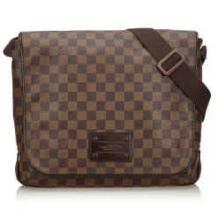 Louis Vuitton Vintage - Damier Ebene Brooklyn MM Bag - Brown - Damier Canvas and Leather Handbag - Luxury High Quality - Avvenice^ Vintage Bags