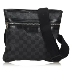 Louis Vuitton Vintage - Damier Graphite Thomas Bag - Graphite - Damier Canvas and Leather - Luxury High Quality - Avvenice^ Vintage Bags