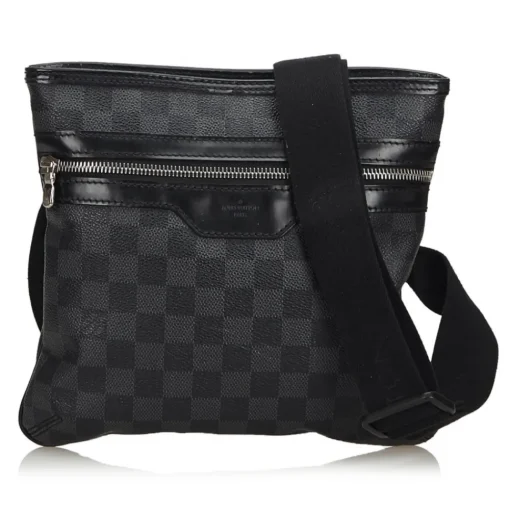 Louis Vuitton Vintage - Damier Graphite Thomas Bag - Graphite - Damier Canvas and Leather - Luxury High Quality - Avvenice^ Vintage Bags