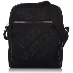 Louis Vuitton Vintage - Damier Geant Citadin - Black - Fabric Canvas and Calf Leather Crossbody Bag - Luxury High Quality - Avvenice^ Vintage Bags