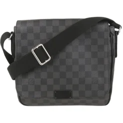 Louis Vuitton Vintage - Damier Graphite District PM - Black Gray - Damier Canvas Crossbody Bag - Luxury High Quality - Avvenice^ Vintage Bags