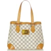 Louis Vuitton Vintage - Damier Hampstead PM White Blue Damier Canvas and Vachetta Leather Shoulder Bag - Luxury High Quality - Avvenice^ Vintage Bags