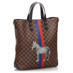 Louis Vuitton Vintage - Damier Savane Atlas Chapman Brothers Zebra Bag - Brown - Leather Handbag - Luxury High Quality - Avvenice^ Vintage Bags