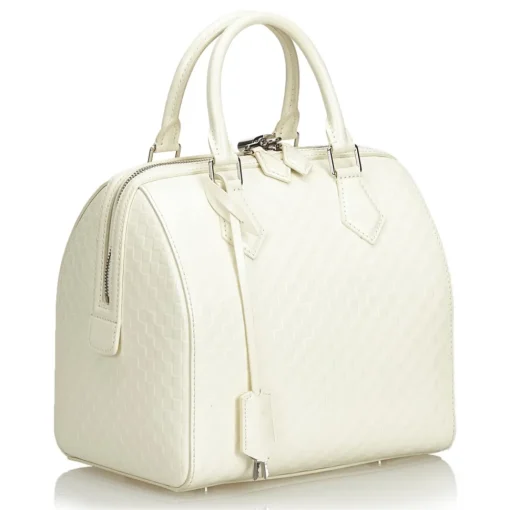 Louis Vuitton Vintage - Damier Facette Speedy Cube PM Bag - White - Damier Leather Handbag - Luxury High Quality - Avvenice^ Vintage Bags