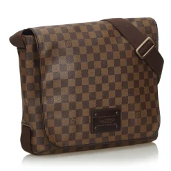 Louis Vuitton Vintage - Damier Ebene Brooklyn MM Bag - Brown - Damier Canvas and Leather Handbag - Luxury High Quality - Avvenice^ Vintage Bags