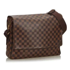 Louis Vuitton Vintage - Damier Ebene Shelton GM Bag - Brown - Damier Canvas and Leather Handbag - Luxury High Quality - Avvenice^ Vintage Bags