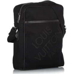 Louis Vuitton Vintage - Damier Geant Citadin - Black - Fabric Canvas and Calf Leather Crossbody Bag - Luxury High Quality - Avvenice^ Vintage Bags