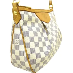 Louis Vuitton Vintage - Damier Azur Siracusa PM - White - Damier Canvas Crossbody Bag - Luxury High Quality - Avvenice^ Vintage Bags