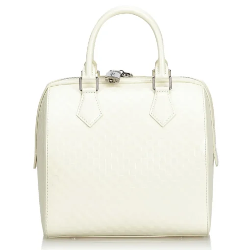 Louis Vuitton Vintage - Damier Facette Speedy Cube PM Bag - White - Damier Leather Handbag - Luxury High Quality - Avvenice^ Vintage Bags