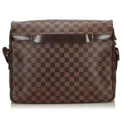Louis Vuitton Vintage - Damier Ebene Shelton GM Bag - Brown - Damier Canvas and Leather Handbag - Luxury High Quality - Avvenice^ Vintage Bags