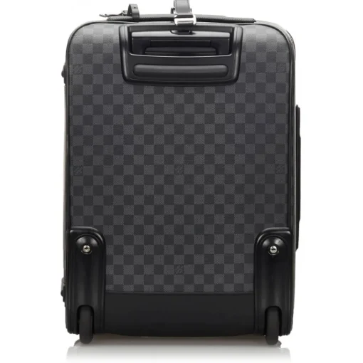 Louis Vuitton Vintage - Damier Graphite Pegase 55 - Black Gray - Damier Canvas and Leather Trolley - Luxury High Quality - Avvenice^ Vintage Luggage