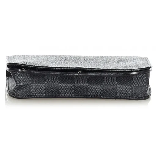 Louis Vuitton Vintage - Damier Graphite Pochette Homme Ceinture - Black Gray - Damier Canvas Belt Bag - Luxury High Quality - Avvenice