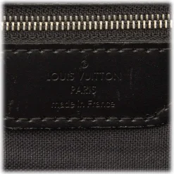 Louis Vuitton Vintage - Damier Graphite Sac Leoh Bag - Black Gray - Damier Canvas and Leather Handbag - Luxury High Quality - Avvenice