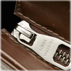 Louis Vuitton Vintage - Damier Infini Tadao - Dark Brown - Calf Leather Satchel - Luxury High Quality - Avvenice^ Vintage Bags