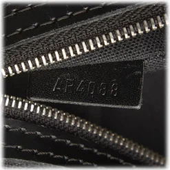 Louis Vuitton Vintage - Damier Graphite Sac Leoh Bag - Black Gray - Damier Canvas and Leather Handbag - Luxury High Quality - Avvenice