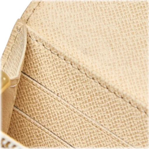 Louis Vuitton Vintage - Damier Azur Sarah Wallet - White Ivory Blue - Damier Leather Handbag - Luxury High Quality - Avvenice