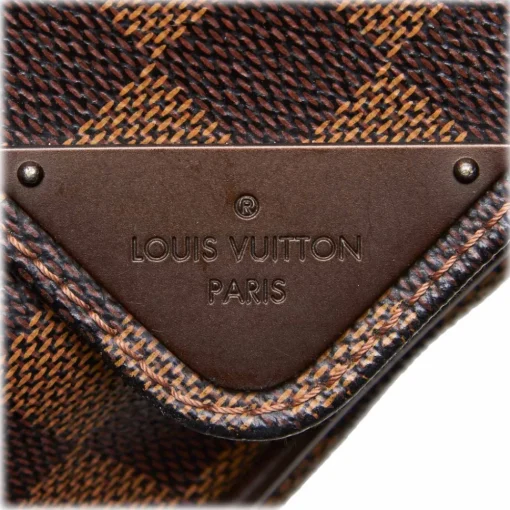 Louis Vuitton Vintage - Damier Ebene Shelton GM Bag - Brown - Damier Canvas and Leather Handbag - Luxury High Quality - Avvenice^ Vintage Bags