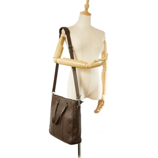 Louis Vuitton Vintage - Damier Infini Tadao - Dark Brown - Calf Leather Satchel - Luxury High Quality - Avvenice^ Vintage Bags