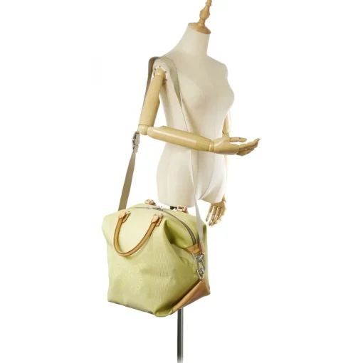 Louis Vuitton Vintage - Damier Geant Americas Cup Cube - Light Green Brown - Nylon and Leather Satchel - Luxury High Quality - Avvenice