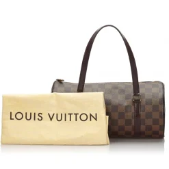 Louis Vuitton Vintage - Damier Ebene Papillon 26 Bag - Brown - Leather Handbag - Luxury High Quality - Avvenice^ Vintage Bags
