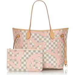 Louis Vuitton Vintage - Damier Azur Tahitienne Neverfull MM Bag - White - Leather Handbag - Luxury High Quality - Avvenice