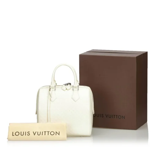 Louis Vuitton Vintage - Damier Facette Speedy Cube PM Bag - White - Damier Leather Handbag - Luxury High Quality - Avvenice^ Vintage Bags