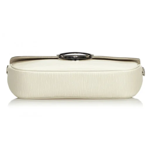 Louis Vuitton Vintage - Epi Pochette Montaigne Bag - White Ivory - Leather and Epi Leather Handbag - Luxury High Quality - Avvenice