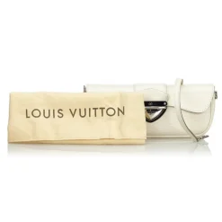 Louis Vuitton Vintage - Epi Pochette Montaigne Bag - White Ivory - Leather and Epi Leather Handbag - Luxury High Quality - Avvenice