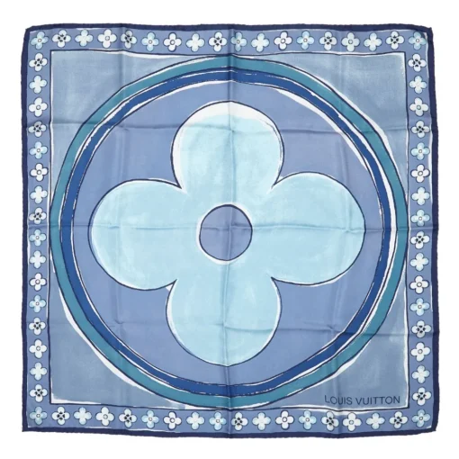 Louis Vuitton Vintage - Floral Silk Scarf - Blue - LV Silk Scarf - Luxury High Quality - Avvenice
