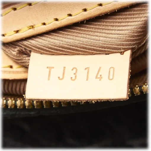 Louis Vuitton Vintage - Fleur de Jais Carrousel Bag - Black Brown - Monogram Canvas and Leather Handbag - Luxury High Quality - Avvenice