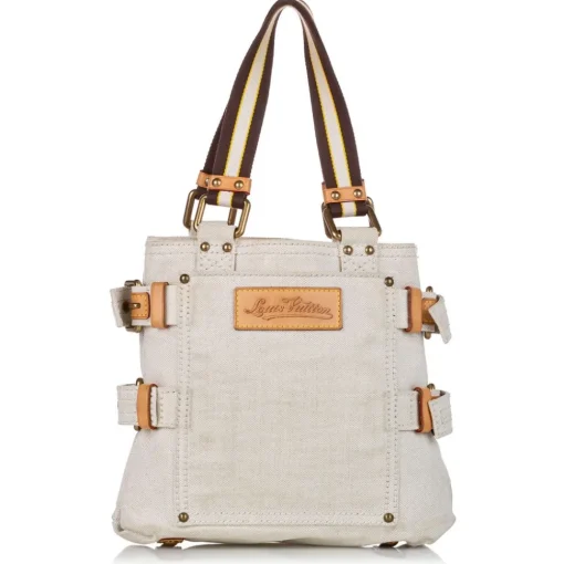 Louis Vuitton Vintage - Globe Shopper Cabas PM - White Pink - Canvas Tote Bag - Luxury High Quality - Avvenice^ Vintage Bags