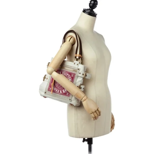 Louis Vuitton Vintage - Globe Shopper Cabas PM - White Pink - Canvas Tote Bag - Luxury High Quality - Avvenice^ Vintage Bags