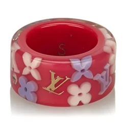 Louis Vuitton Vintage - Inclusion Ring - Pink - Resin - LV Ring - Luxury High Quality - Avvenice^ Vintage Jewelry